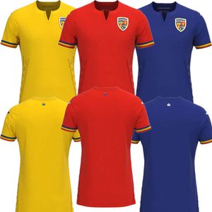 Dragusin Stanciu Rumania Soccer Alibec 2024 Camisetas de fútbol 24/25 Puscas R.Marin Olaru Cicaldau Coman Morutan Jersey del equipo nacional