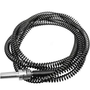 Drene la herramienta de removedor de la tapa 1M Cable de limpieza de singotes con alambre de serpiente flexible para el conector de perforación para el baño del lavabo de la cocina 240508