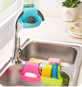 Draining Tools Plastic Double Sink Caddy Saddle Style Keuken Organizer Opslag Spons Houder Rack Tool ZWL467