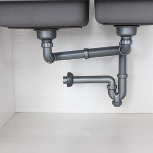 Kit de tuyau de vidange pour lavabo double évier Talea, accessoires de cuisine à position arrière, tuyau de siphon G1 