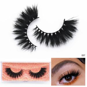 Dramatische valse wimper 3D mink wreedheid vrij natuurlijke wimper pluizig pluizig langdurige Crisscrossmink wimpers make -up 240420