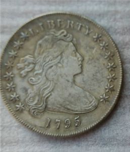 Drapeado Dólar Estadounidense Busto 1795 Monedas Copia Archaize Monedas estadounidenses de aspecto antiguo Monedas artesanales de latón Venta al por mayor