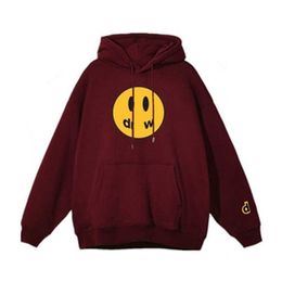 DrawDrew Designer Brand Draw Holdie La sudadera con capucha de la más alta calidad DrawDrew Sweatshirts Amarillo Man Retro Smiley Face Sweatshirt Drak Hapayed Harajuku 46