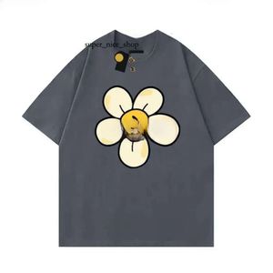 Drawdrew Shirt Bay Shirt's Designer Men's Face Summer Draw Haikyuu Women's Tee Tee Loose Tops Round Cou Drew Sweat à capuche Floral Small Yellow Face 201