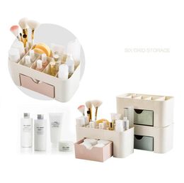 Cajón caja de almacenamiento de cosméticos, caja de acabado de brochas de maquillaje, joyería de escritorio, compartimento para productos para el cuidado de la piel, tocador box179r2390799