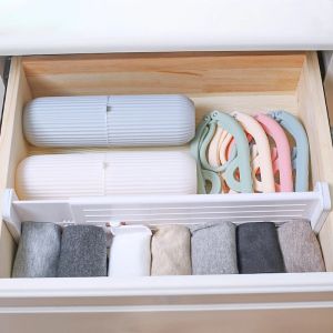 Laden 1 van de verstelbare lade Dividers huishoudelijke garderobe kast intrekbare partitie ondergoed ondergoed sok klappen diy opslagplanken