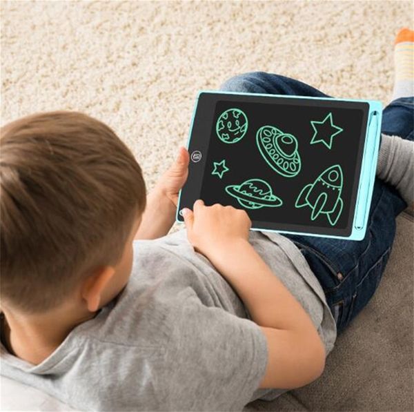 Tableta de escritura LCD de 8,5 pulgadas, tablero gráfico electrónico, almohadillas de escritura portátiles ultrafinas con bolígrafo, artículo de regalo para niños