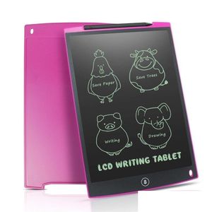 Drawing Painting Supplies 12 LCD Writing Tablet Digitale Ding Handschriftblokken Portable Elektronisch bord Tra Dun met pen 220705GX Dhryj