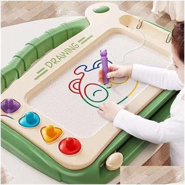 Dibujo Suministros de pintura Niños Dibujos animados Ding Board Baby Puzzle Escritura magnética Juguete Iti Montessori para niños Y240226 Drop Delivery T DHLGI