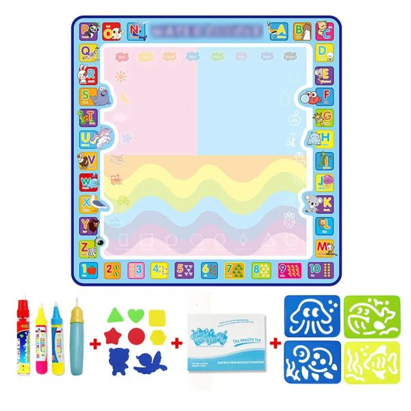 Dessin Peinture Fournitures Coolplay Magique Eau Ding Tapis Coloriage Doodle Avec Stylos Montessori Jouets Conseil Éducatif Pour Enfants 240131 Dr Dhlbq