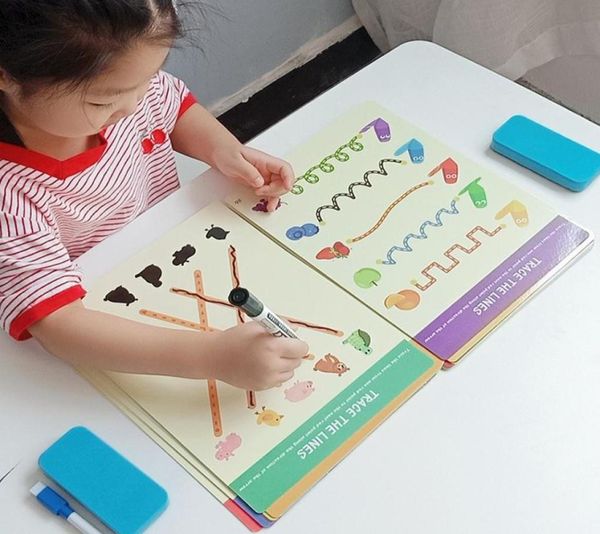 Dessin tablette crayon bricolage Couleur de couleur mathématiques Match Match Game Book Draw Set Learning Learning Education Toys for Children Factory 3992719