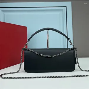 DrawString 2024 Brand Design Design Women's Classic Retro Crossbody Bag Brick and Stone Metal Buckle Handbags for Women