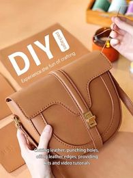 Cordon 2024 mode bricolage vintage petit sac à bandoulière pour femmes sacs à main et portefeuilles