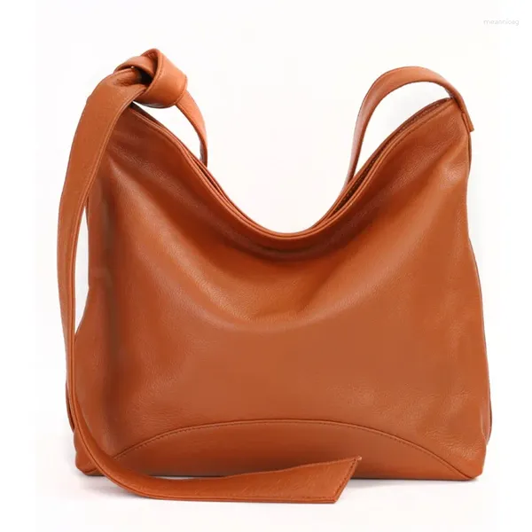 Cordon 2024 Dames Grand Souple En Cuir Véritable Shopper Sac Fourre-Tout Femme Sacs À Main Aisselles Sacs À Bandoulière Pour Femmes Casual Messenger