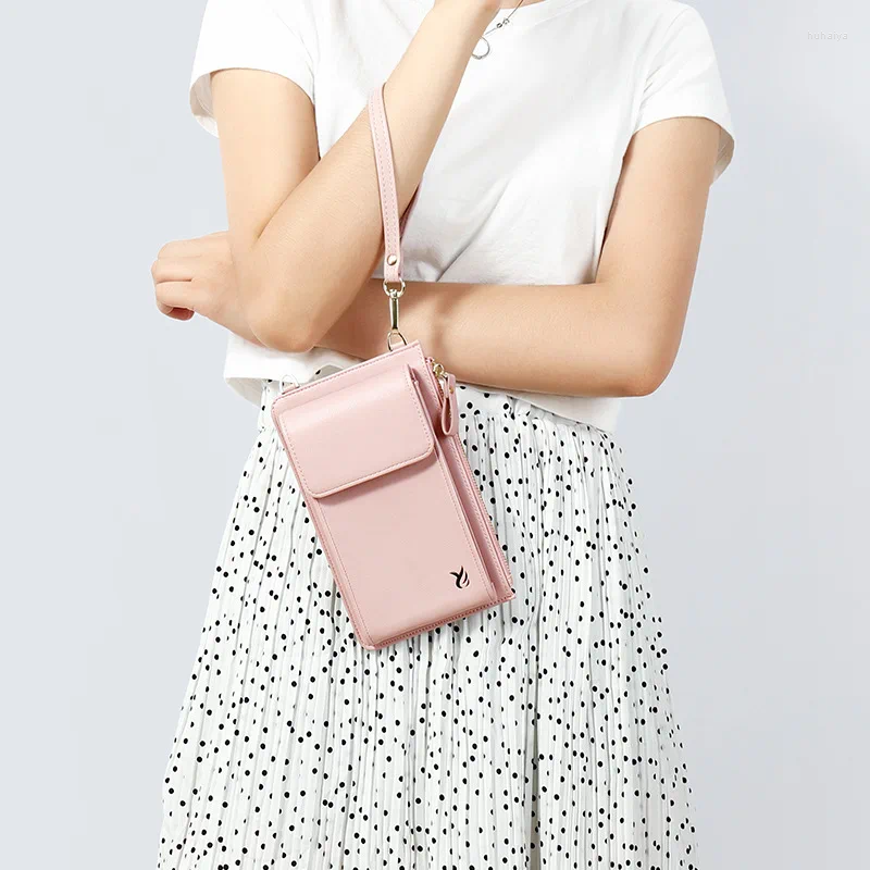 Drawstring 2024 Ms. Handväska plånbok mode singel axelkors på väska kvinnors avslappnade multifunktionella telefon