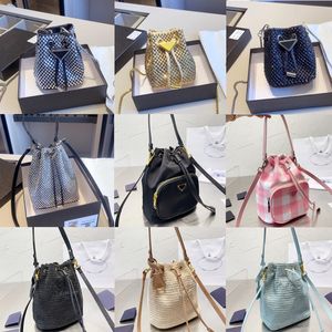 Drawstring Bag Leather Nylon Canvas Bucket Bag Designers Tassen Luxe Crossbody Bags beroemde handtas Mode Diamond tas voor vrouwen