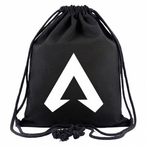 Bolsas con cordón Anime APEX Sans Canvas Student Toriel Mochila Mujeres Fi Cosmetic Ctainer Casual Beach Bag Zapatos Bolsa z9ju #