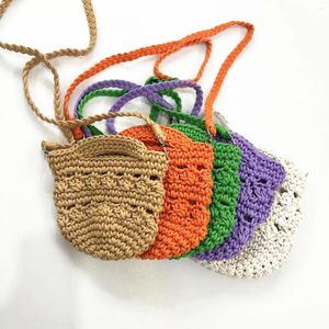 Coussin de bonbons couleurs à tricot à tricot-banc d'épalage à main sacs à main en crochet à main