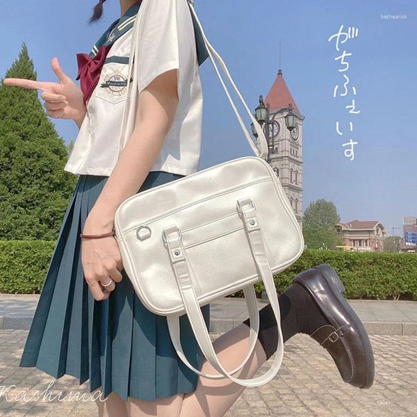 Cordon haex jk uniforme femmes sacs 2024 Tendance sous-culture grande capacité PU étudiants Satchel harajuku quotidien