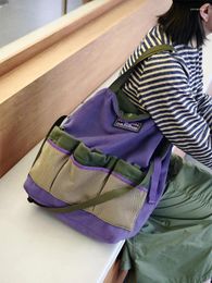 Sac à créant coréen sac de marque originale Fashion Multi-poche grande capacité en peluche épaule y2k shopper crossbody
