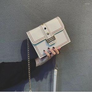 Drawstring Mini Bag PU Leather Pattern Messenger 2024 Koreaanse versie Fashion Chain Schouder Ladies Handtas voor vrouwen