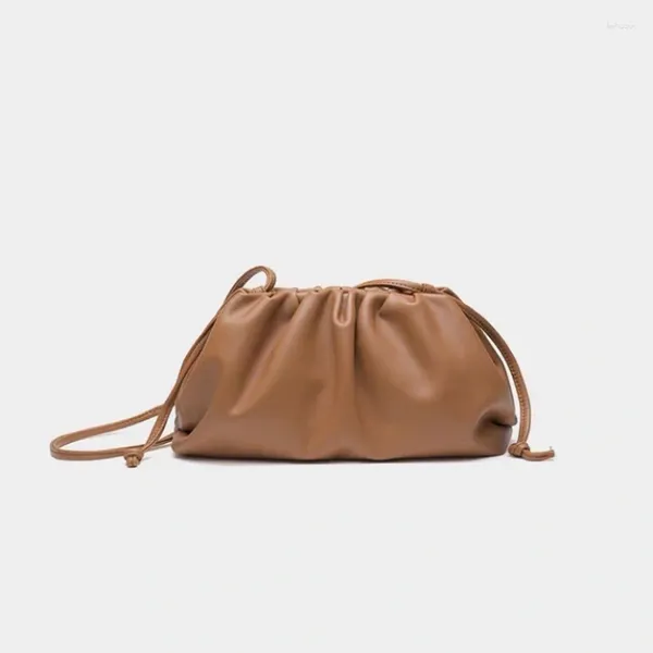 Bolso de hombro de cuero Pu con cordón para mujer, bandolera pequeña, bolsos de moda para mujer, bolsos de mensajero, bolsos de mano, productos