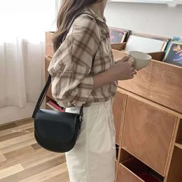Drawstring retro zadel schoudertas geslingerd de Koreaanse versie van Ins Super Fire vrouwelijke meid designer tassen