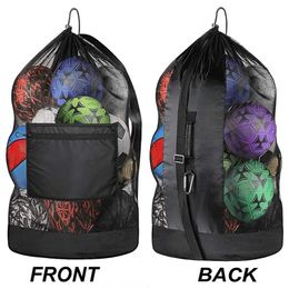 Drawstring Sport Ball Bag voetbal Mesh Basketball Backpack voetbalvolleybal opbergtassen Zwemuitrusting 240513