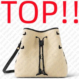 TOP met trekkoord. M23080 NEONOE MM M22852 Designer Handtas Handtas Schoudertas Zomer Emmer Tote Bag Casual Shopping Cross Body Bags Clutch Satchel Evening Shopper