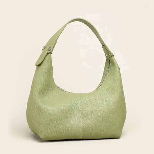 Sac à main Vintage en cuir PU pour femmes, sac à bandoulière avec cordon de serrage, sous le bras, doux Hobo, petit fourre-tout