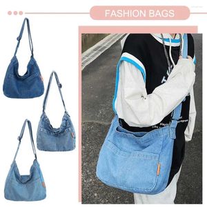 Cordon de cordon femmes Denim Messenger Sac