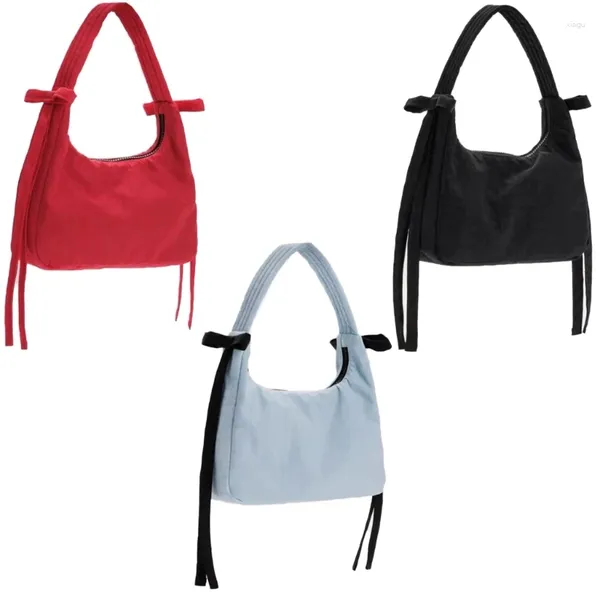 Bolsa con cremallera de bolso de nylon para mujeres Drawstring Compras casuales Lleve su artículo con confianza para uso diario