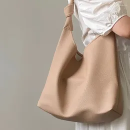 Xiuya – sac à bandoulière en cuir pour femmes, mode coréenne, abricot, élégant, doux, grande capacité, fourre-tout décontracté, sac à main quotidien, cordon de serrage