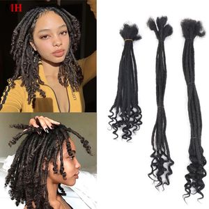 Dreadlock Cheveux humains pour femmes Straitement End Couleur naturelle Loc Traids CROCHET HEIRS BURK TREDING6-30 240409