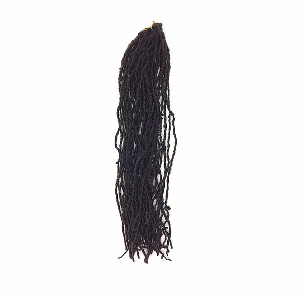 dreadlocks soeur locs crochet extensions de cheveux synthétiques tisser afro 18 pouces tressage synthétique cheveux droits pour femmes passio7517605