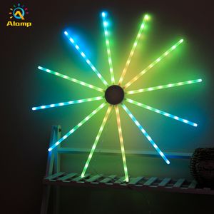 Dream Color Strip Lights 18 Modi Distributie Waterdichte Solar Firework String Light Nieuwste Design RGB Flash Decoration Lamp