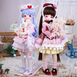 Dream Fairy 14 BJD Anime Style 16 inch Ball Jointed Doll volledige set inclusief kledingschoenen Kawaii Dolls voor meisjes MSD 220707