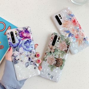 Droom Shell Phone Cases voor Huawei P40 Pro P30 Lite P20 Pro Lite Mate 20 Pro Soft Imd Vintage Bloem Telefoon Achterkant