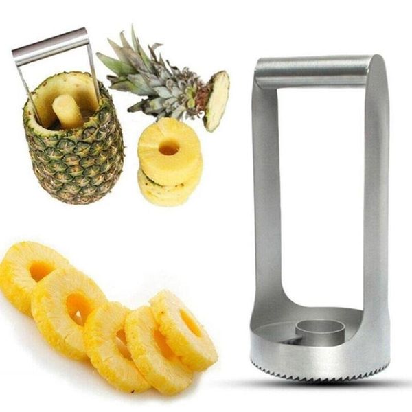 Cortador de piña Dreamburgh, cortador de acero inoxidable, herramientas para verduras y cortador de corazones, pelador de frutas, cocina casera, accesorios de restaurante occidental