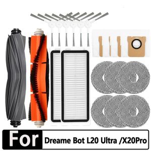 Dreame Bot L20 Ultra / x20 Pro Accessoires principaux Brosse latérale principale HEPA FILTRE MOP DUSSION SAG ROBOT DESTRESSEMENTS PIÈCES DE REMPLACEMENT 240409