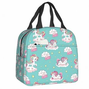 Dreaming Unicorns Lunch Bag Hommes Femmes Refroidisseur Chaud Boîtes à Lunch Isolées pour Enfants École F6e6 #