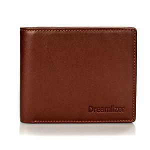 Dreamlizer Mannen Italiaans Lederen Jonge Jongen Korte Pocket Portemonnee Bifold Thin Money Bag Portefeuilles