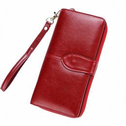 Dreamlizer-Real Leather Willet para mujeres, embrague de cuero dividido LG, cartera de dama, gran capacidad, bolsa de monedas de viaje, billeteras femeninas Z9Z9#