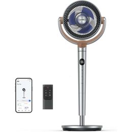 Dreo Base Fan 80 voettafel voor de hele kamer, 120 ﾰ Swing met externe stem WiFi Alexa Control, 8 Speed -instellingen, 6 modi, 12 uur timer - 2,44 meter.