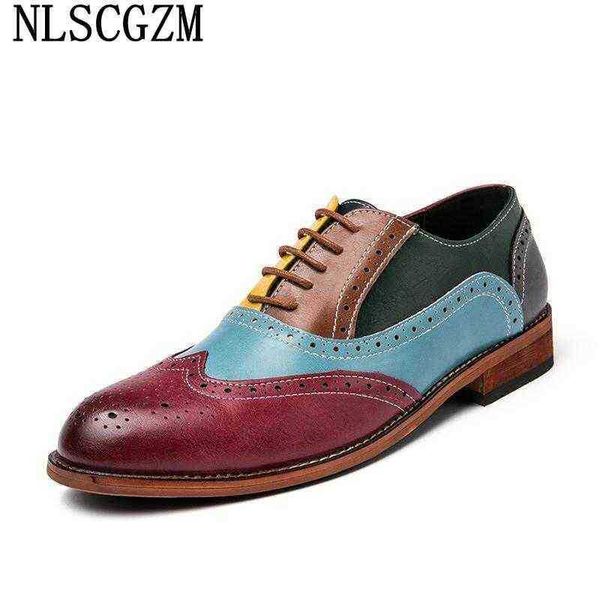 Zapato Dres Zapato Hombre Brogue Piel De Italia Fiesta para 2022 Peluquería Zapato Mujer 220723