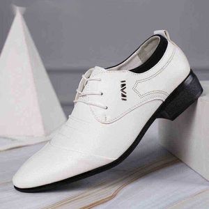 Dres chaussure italienne Oxford chaussure pour hommes robe formelle blanc mariage classique costume en cuir chaussures à talons hauts 220723
