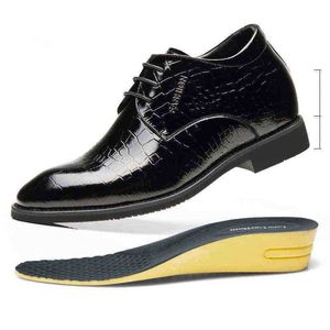 Dres chaussure en cuir hommes habillage formel ascenseur chaussure mariage Busines 5.7 Cm hauteur élévation chaussures à talons hauts 220723