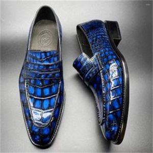 Dressass Chaussures Yasingshang Hommes Formel Croascodile Cuir Mariage Offce