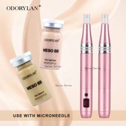 Robe 10pcs odorylan glow stayve bb crème débutant kit de démarrage bb crème 5 couleurs blanchissante fondation liquide micro-oreedle mésothérapie