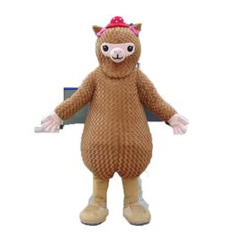 Kleed alpaca mascotte kostuum Halloween kerstfeestje advertenties advertising folders kleding carnaval unisex volwassenen outfit